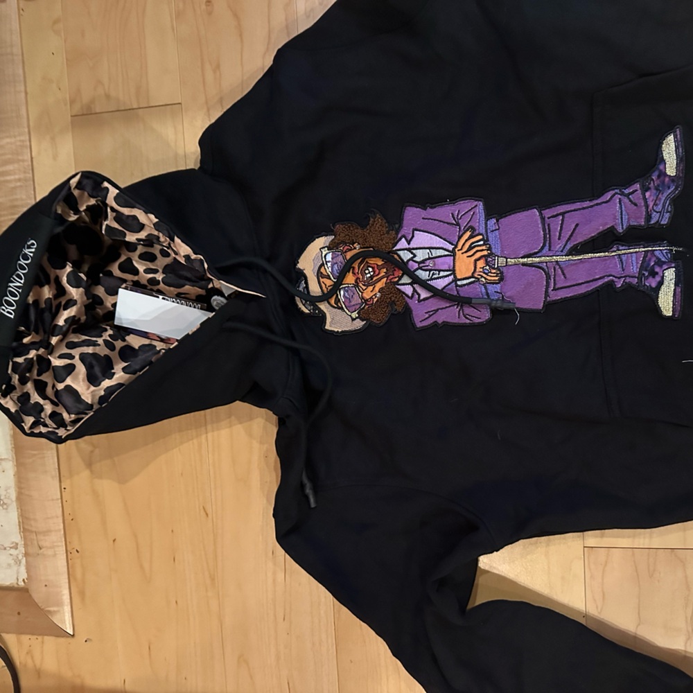 The Boondocks official hoodie. handmade, new with tags, pimp named slickback